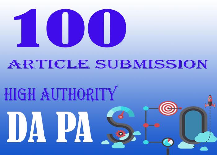 I will manually Create 100 Contextual Backlinks DA 40...