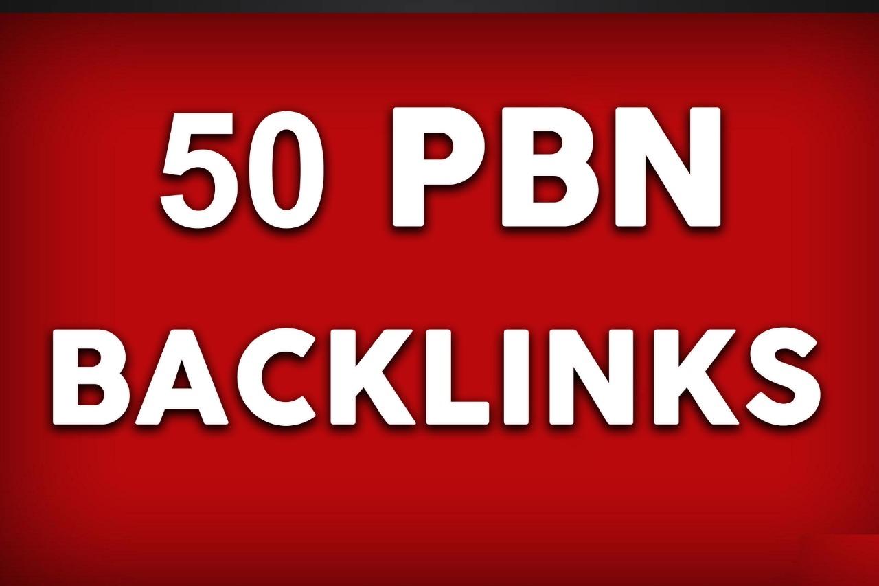 Create 50 homepage PBN Backlinks DA 30 to 40 plus Man...