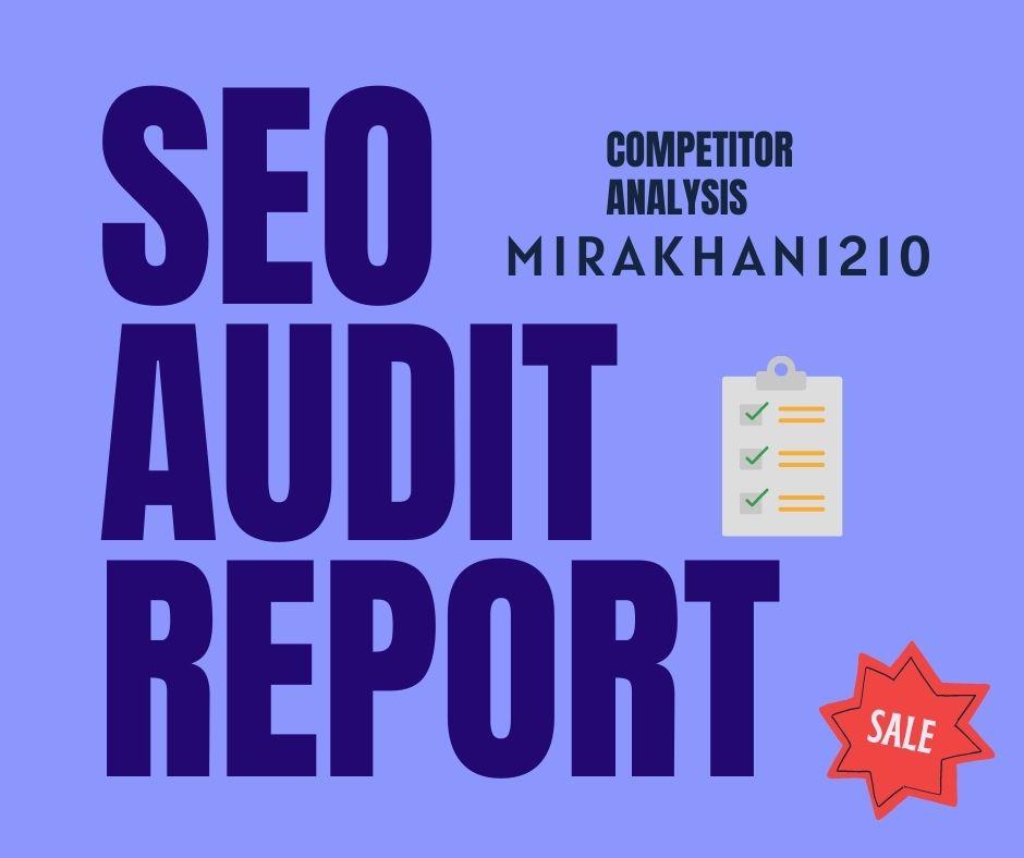 I will provide expert seo audit reports for competito...