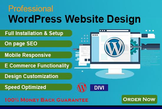 Create, Build or Redesign responsive Wordpress websi...