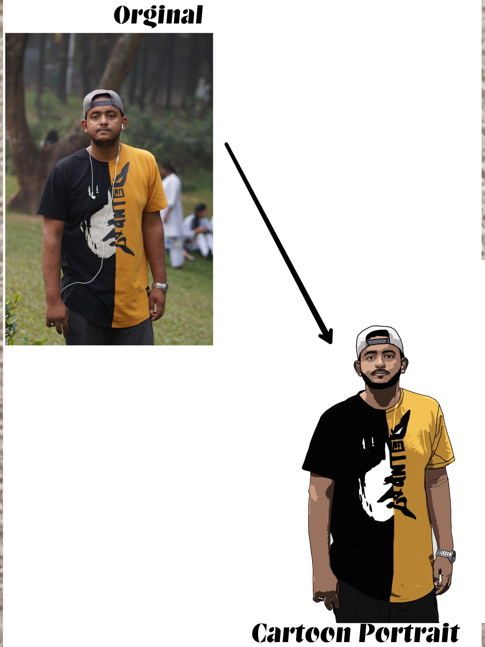 Turn your image into an awesome cartoon portrait 1 Fi...