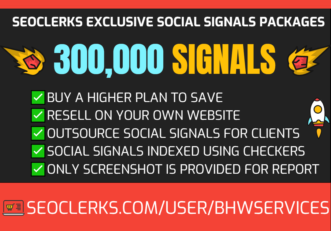 Get 300,000 Social Signals for SEO and Traffic Boost ...