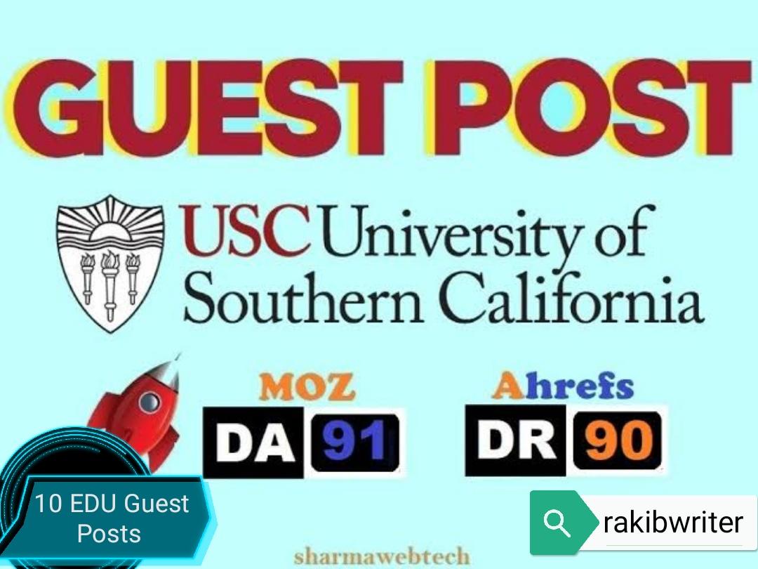 10 EDU Guest Posts Service for Edu Backlinks