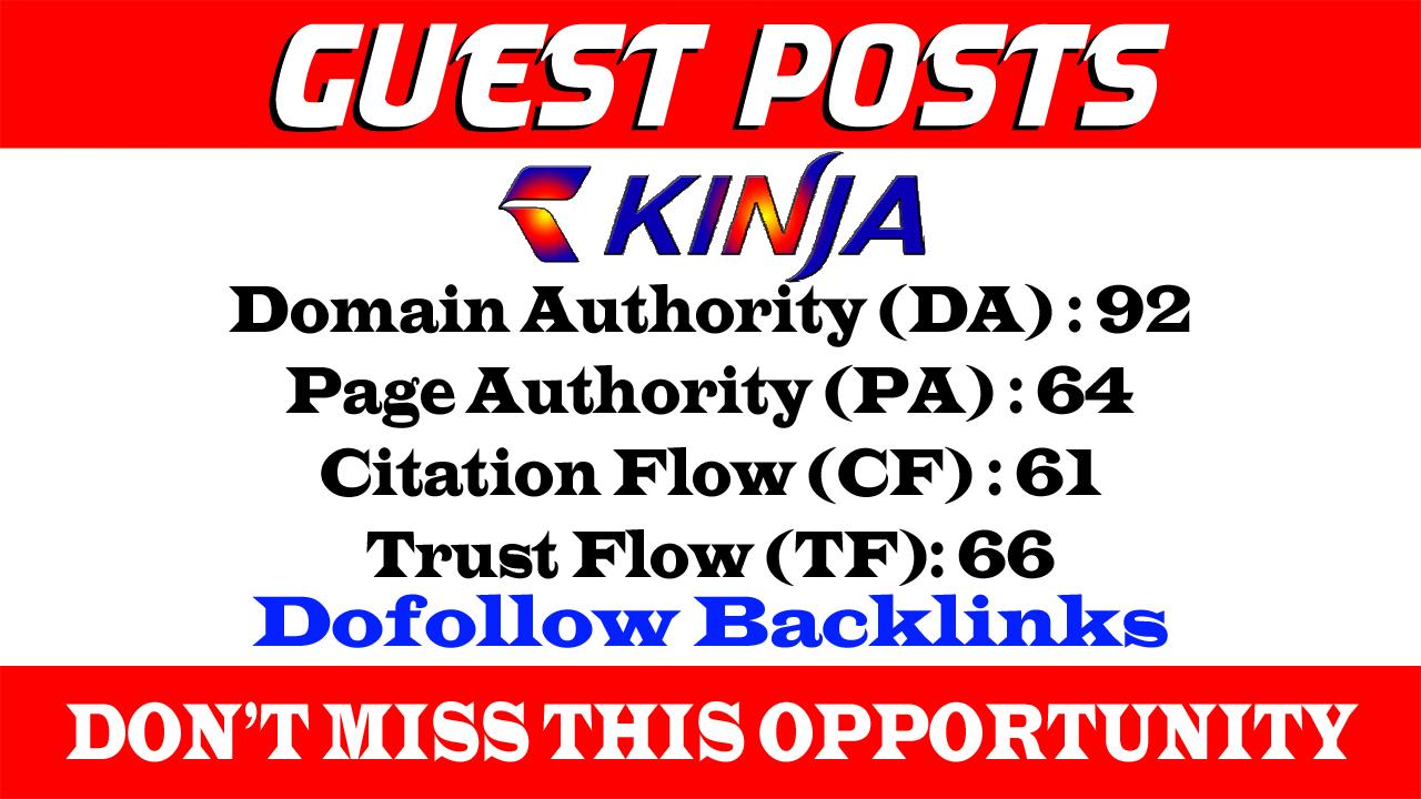 Write And Publish A Guest post on Kinja, Kinja. com ...