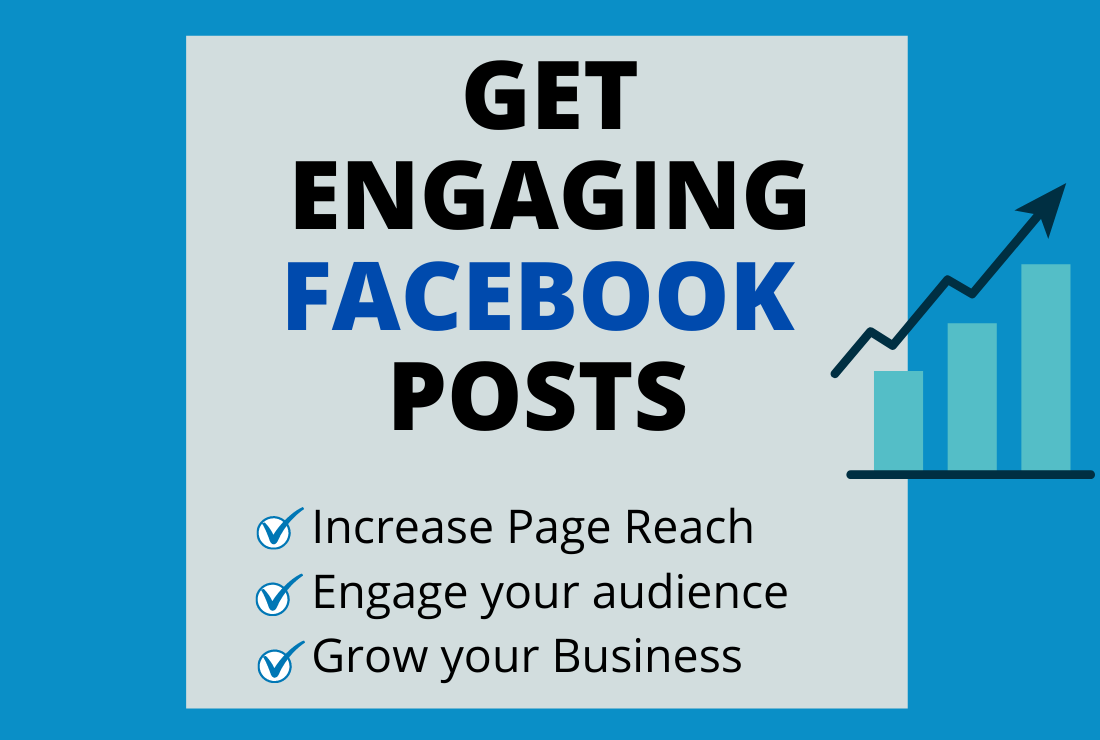 I will create Engaging Facebook Posts for your page/b...