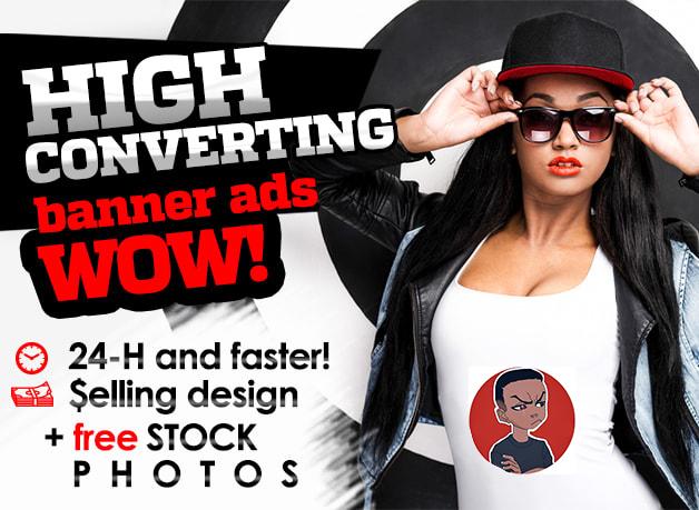 I will design wow banner ad, facebook banner ad, ig...