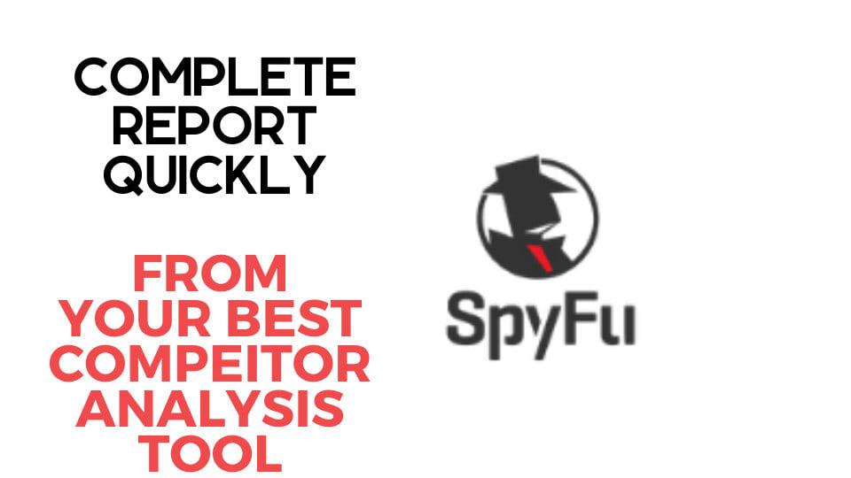 I will give you spyfu competitors research report for...