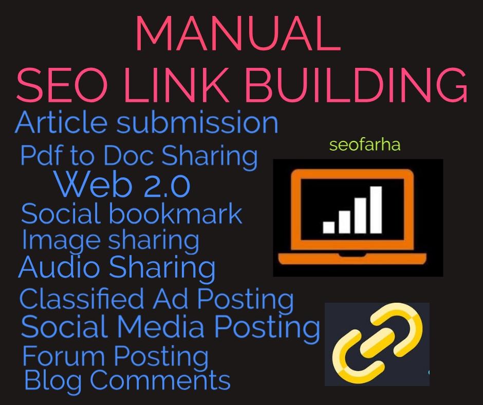 I Will Do Manual Seo Link BUILDING