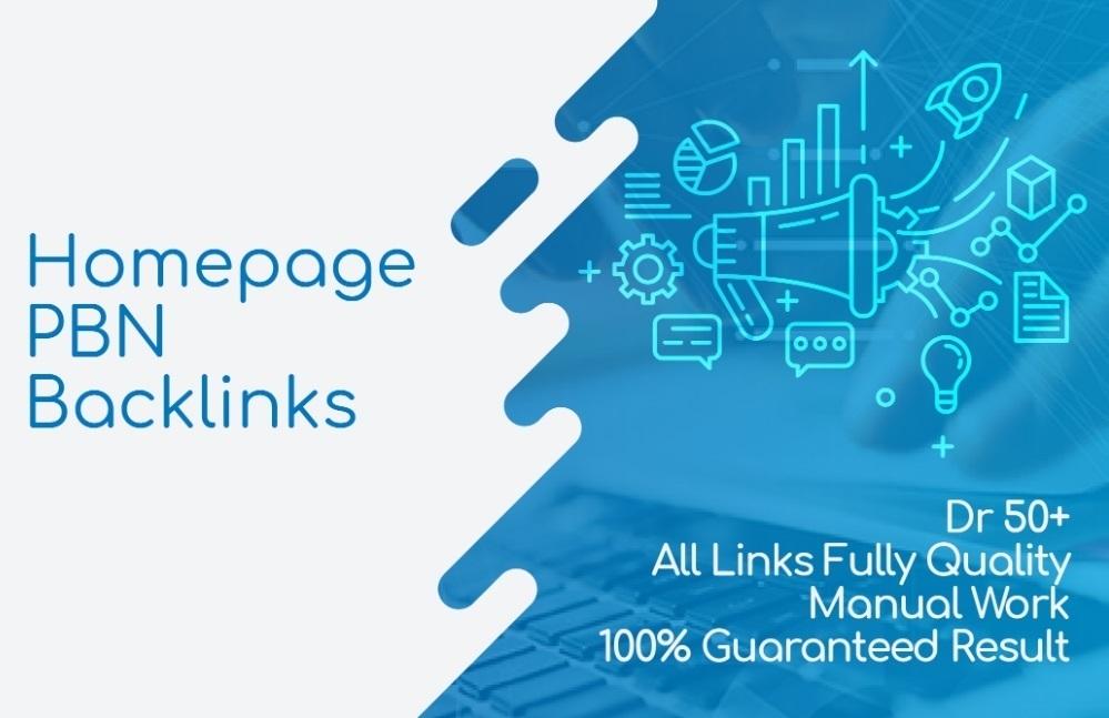 build high metrics 10 Manual dr50+ plus homepage pbn ...