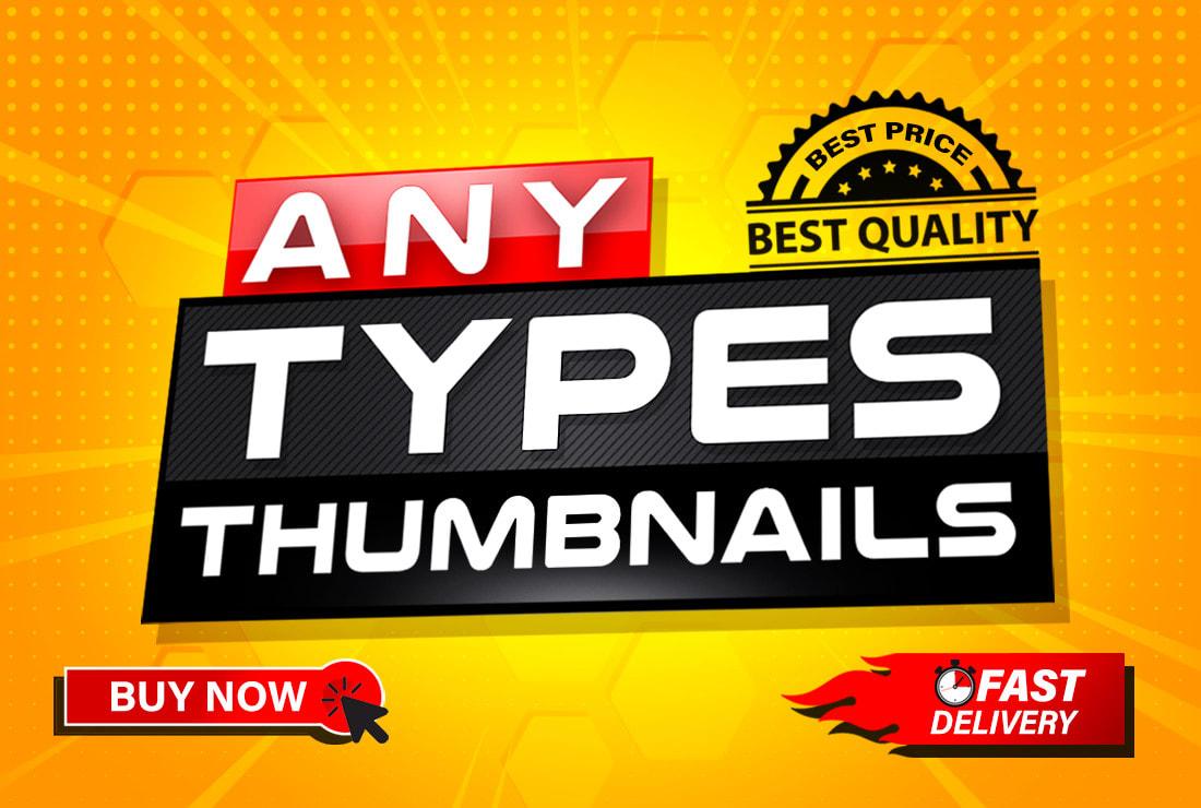 I will design a viral youtube thumbnail