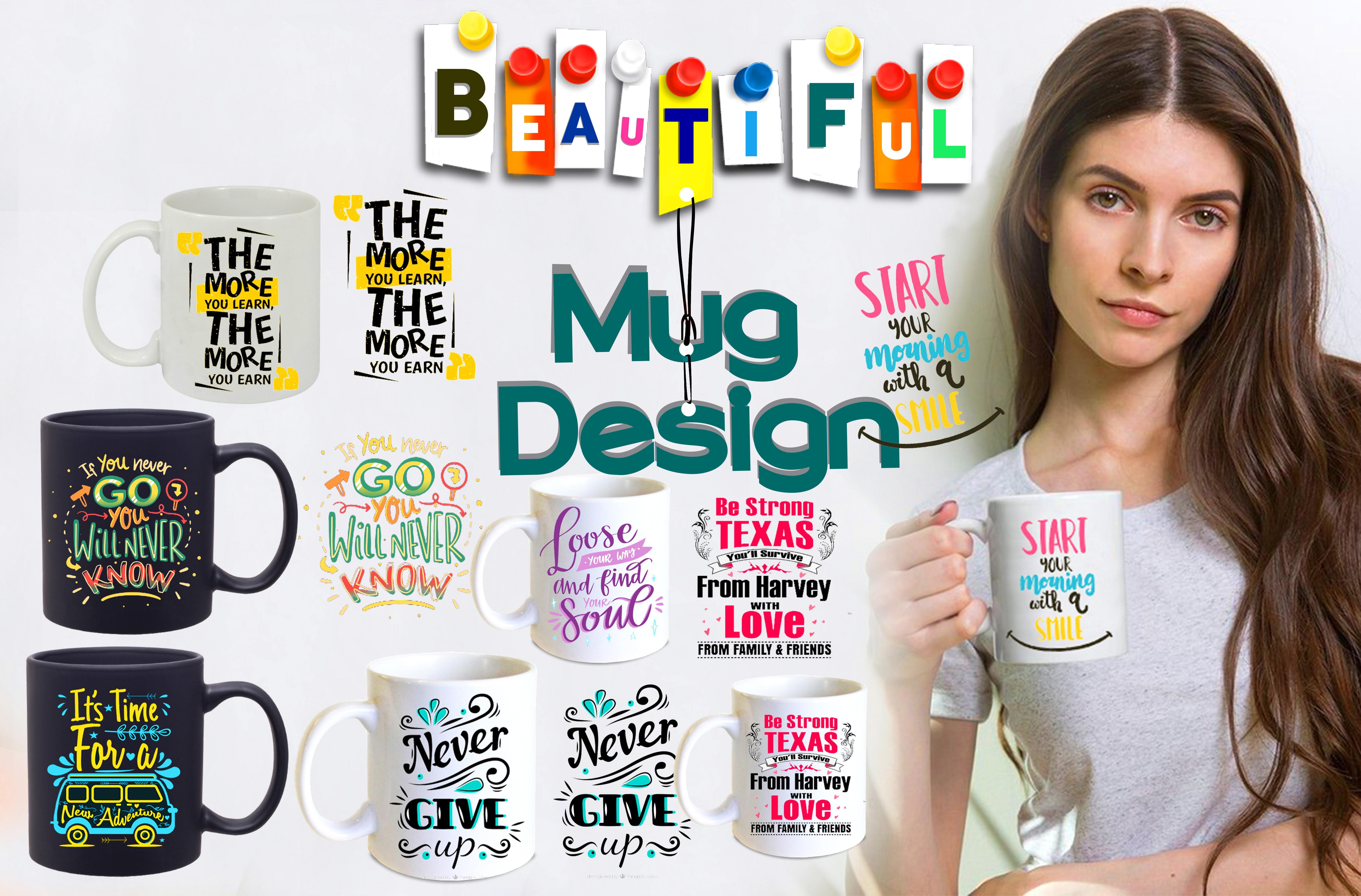 I will create an awesome custom mug design