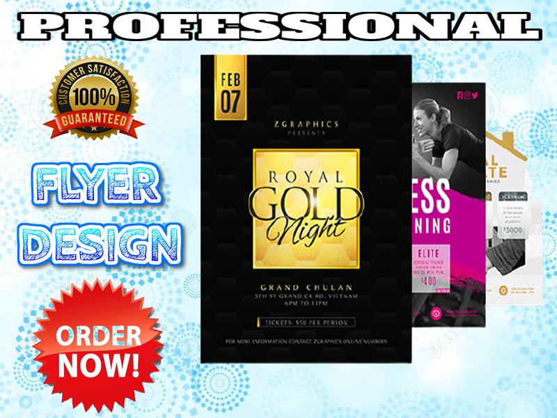 I will design a flyer for print and digital use