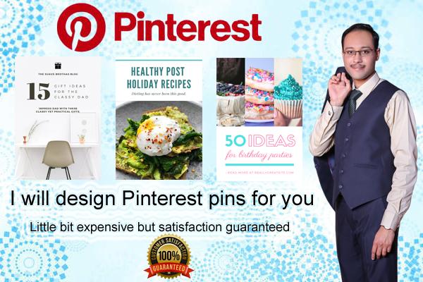 I will create beautiful pinterest pins for your blog ...