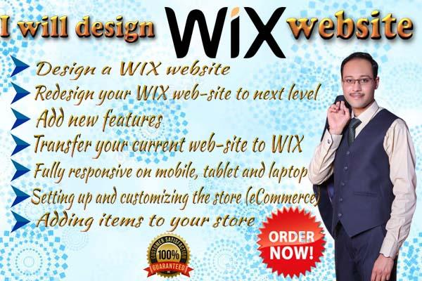 I will design your wix website