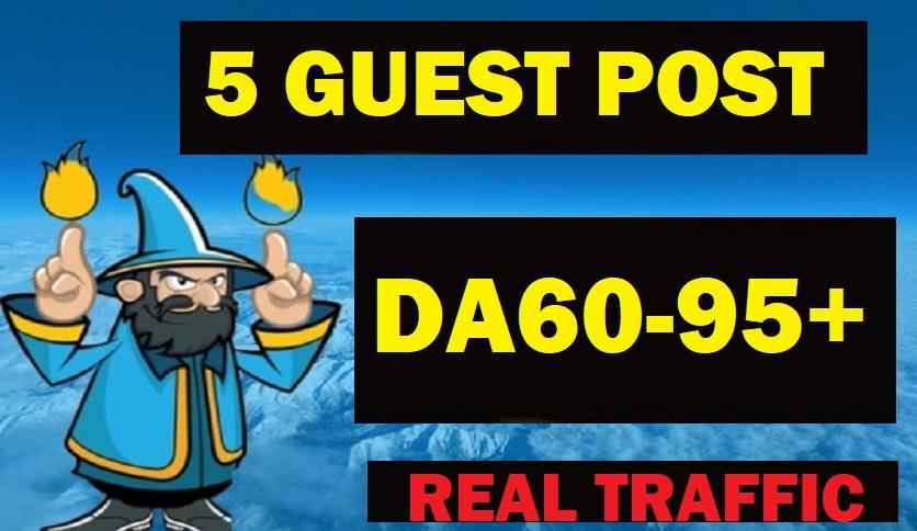 Write And Publish 1 On DA60-95 REAL TRAFFIC Blog