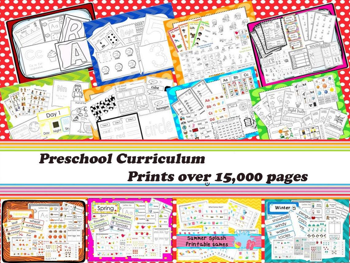 Preschool Curriculum, Prints over 15,000 pages. More...