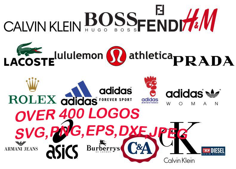 Fashion Brand Logos in SVG, EPS, PNG, DXF, JPEG, For...