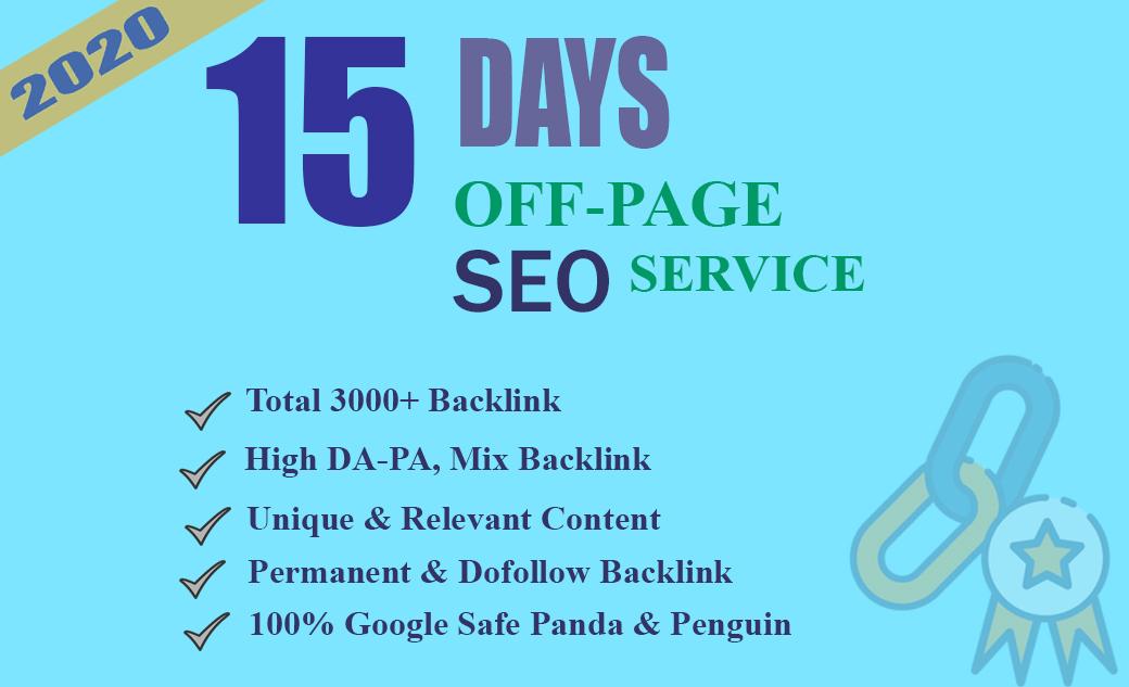 15 Days Off Page SEO with High Authority backlinks st...