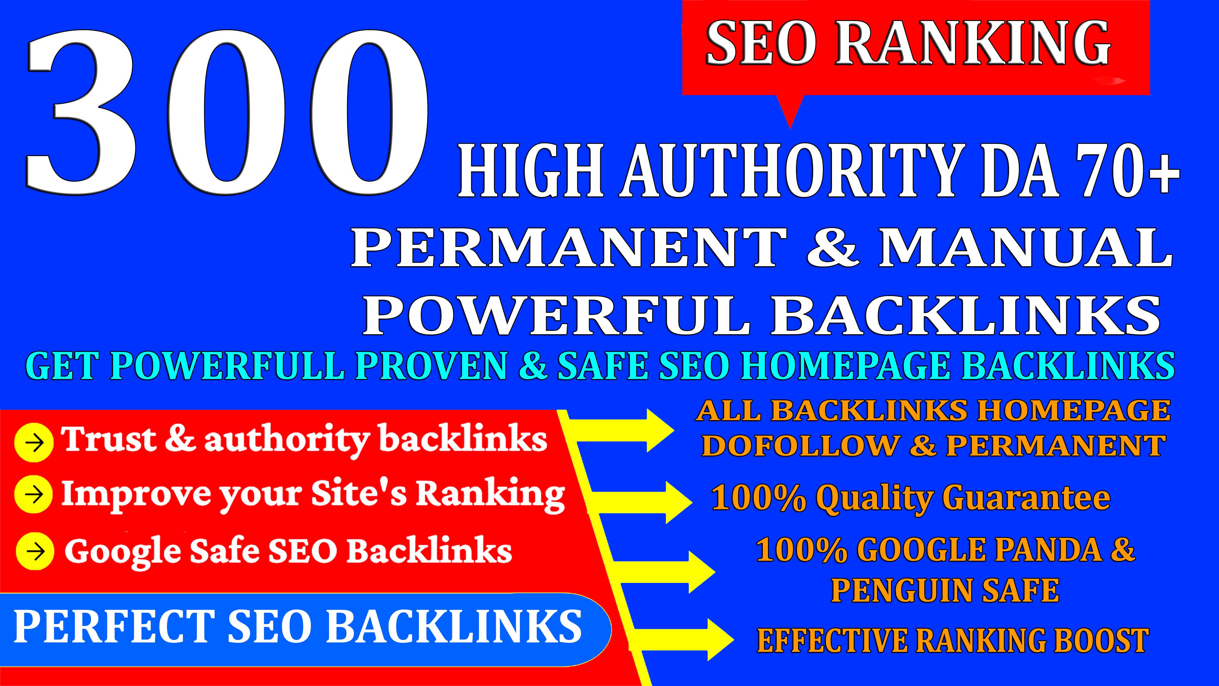 DR60+ 300 Web2.0 Homepage Backlink High DA/PA With Un...