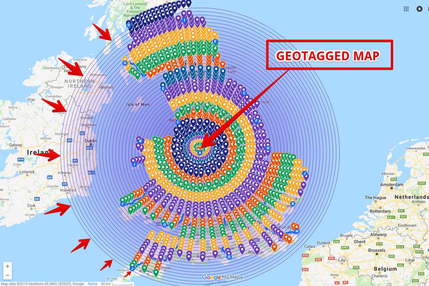 I Will create 900 google point for local gmb racking ...