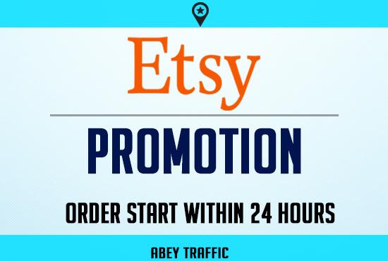 Etsy store marketing promotion USA web traffic for 30...