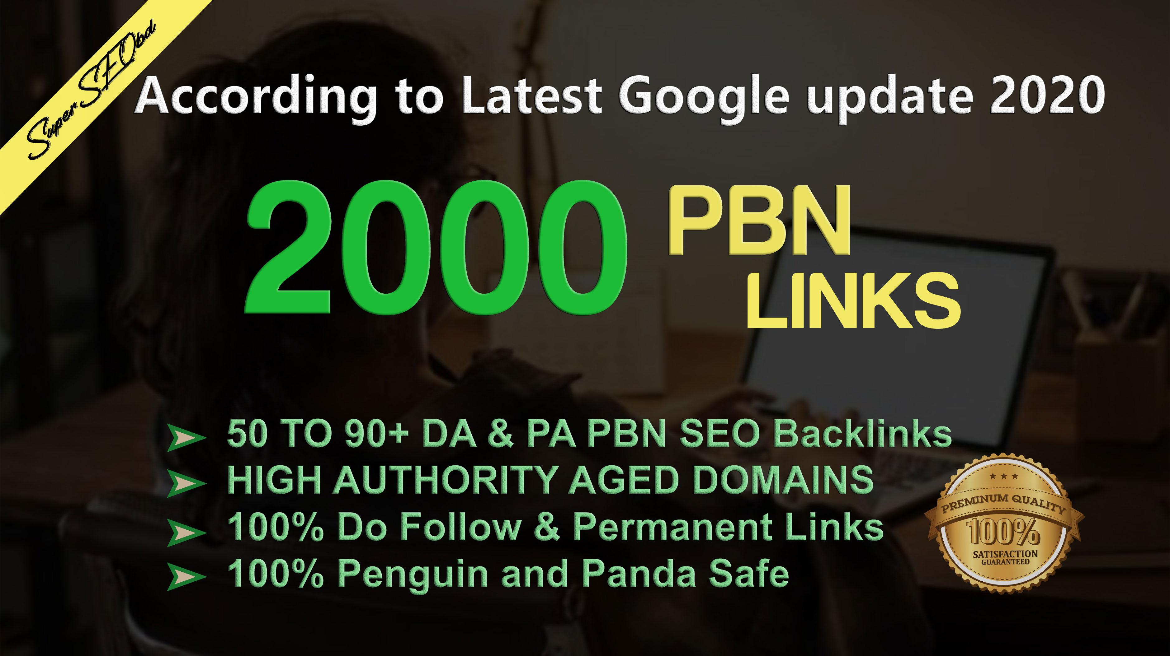 RANK YOUR WEBSITE With Premium 2000+ Web2.0 PBN backl...