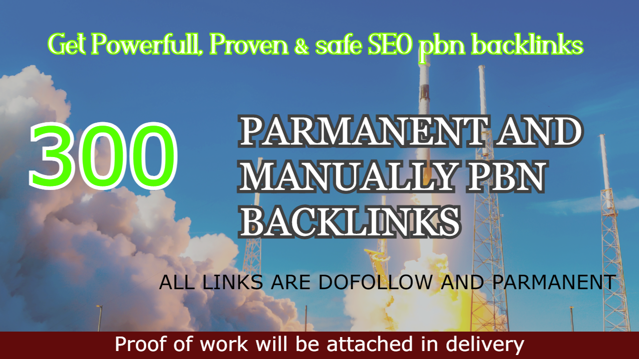 300+ High DA PA Super backlinks