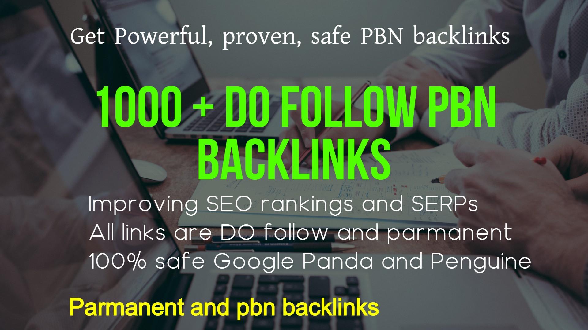 Get Extream 1000+ PBN Backlink in your website with H...