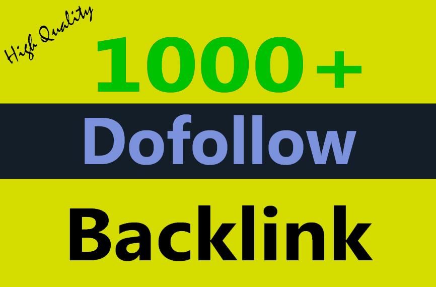 1000+ Dofollow backlinks google rank high authority