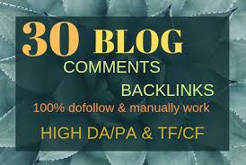Do 30 High Pa Da Dofollow Blog Comments Unique Domain...