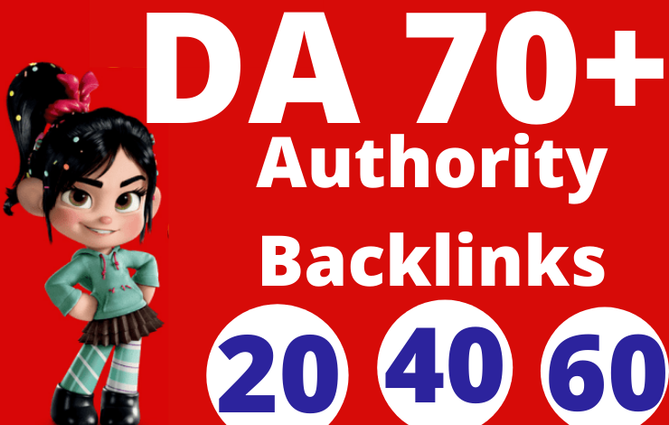 20 Authority Backlinks DA 70 Plus Quality SEO Dofollo...