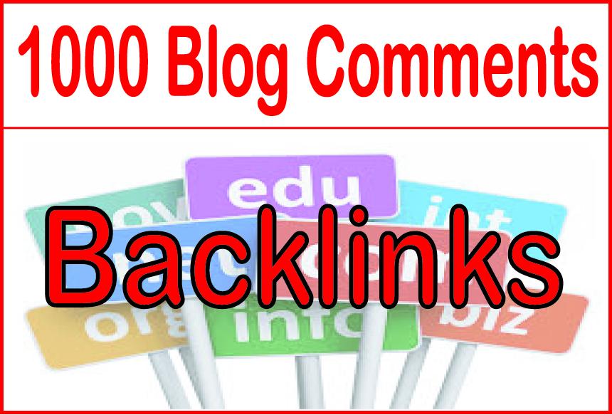 I will do manually 1000 blog comments with dofollow d...