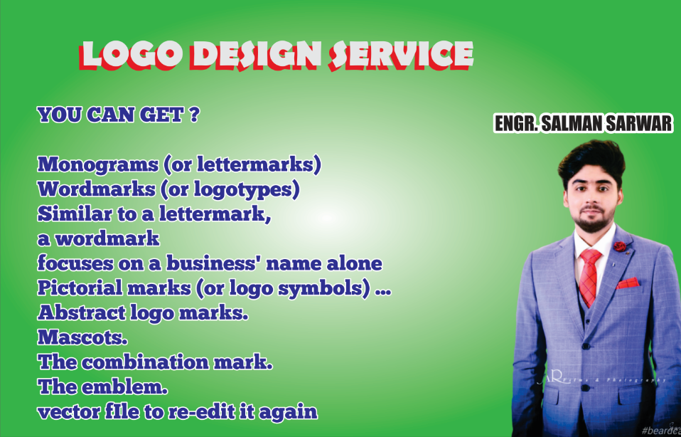 I will design eye catchy logo, company business card...