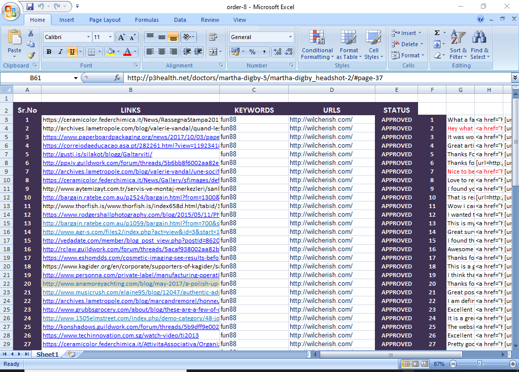 manually create 50 highpr blog comment backlinks