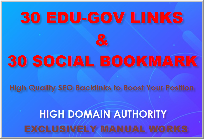 Manually create 30 Edu & Gov Profile backlinks an...