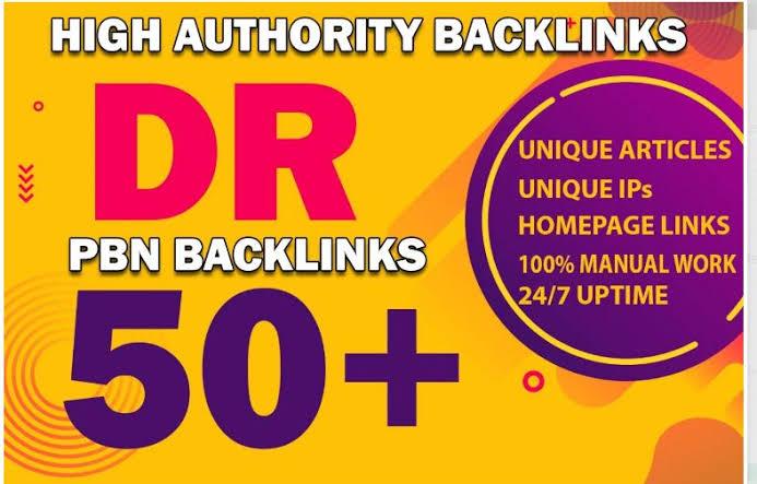 Build 10 High DR 50 HomePage PBN Backlinks - Dofollow...