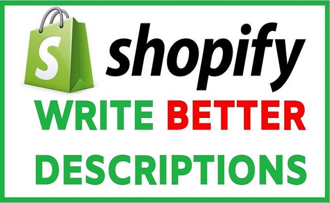 Write Shopify Product Description With SEO Friendly