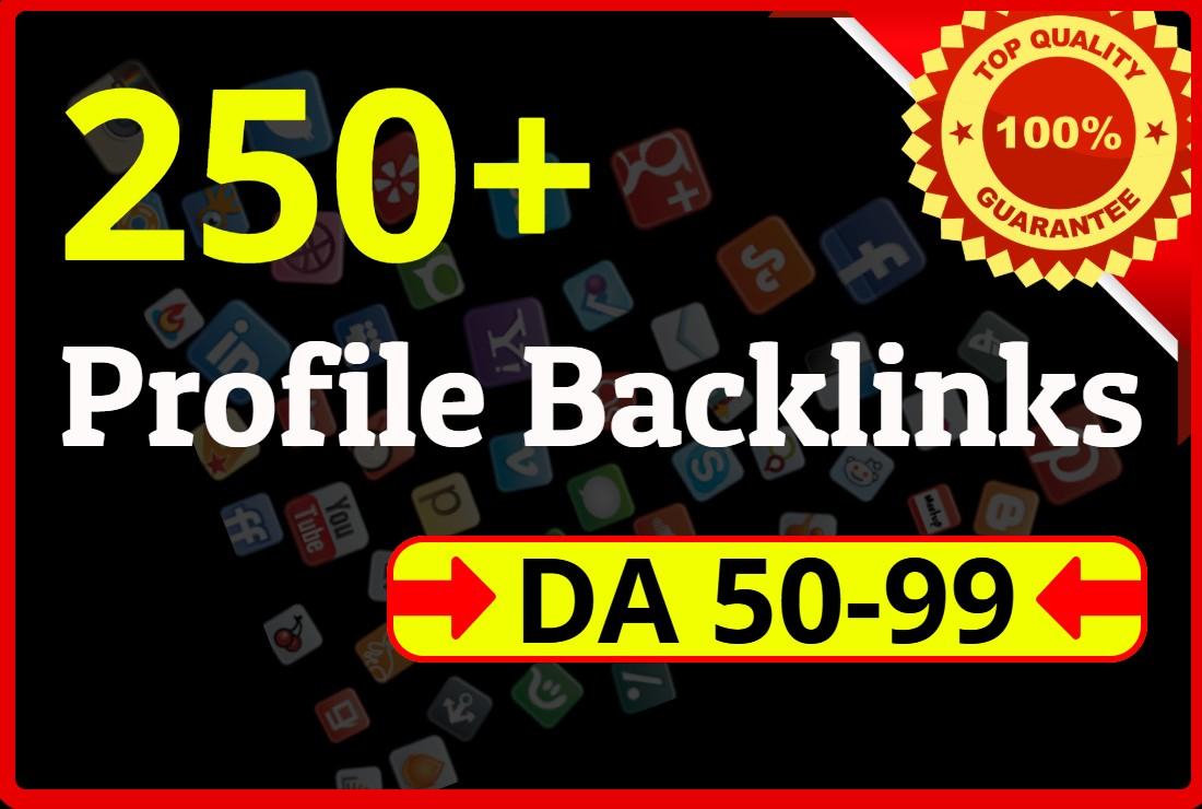 I will do 100+ HQ profile backlinks manually for webs...
