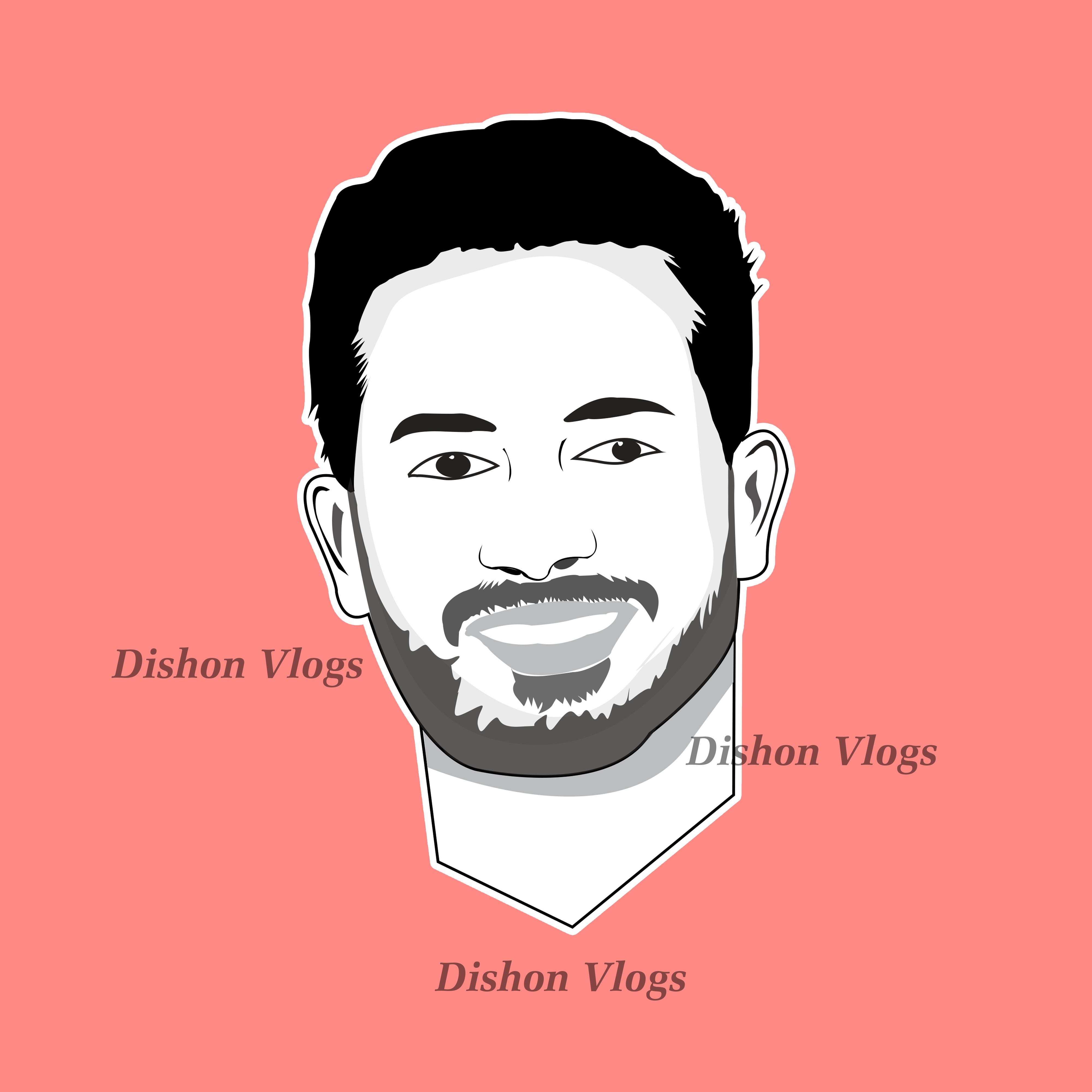 I will draw minimalist vector cartoon portrait avatar