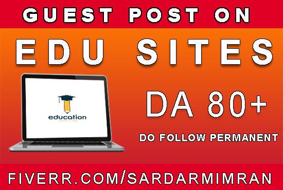 I will publish a guest post on education website da 8...