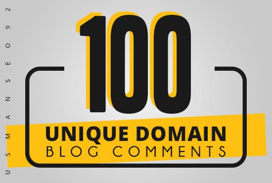 I will create 100 do follow domain unique backlinks