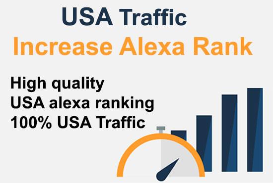 I will do USA alexa ranking backlink with web traffic...