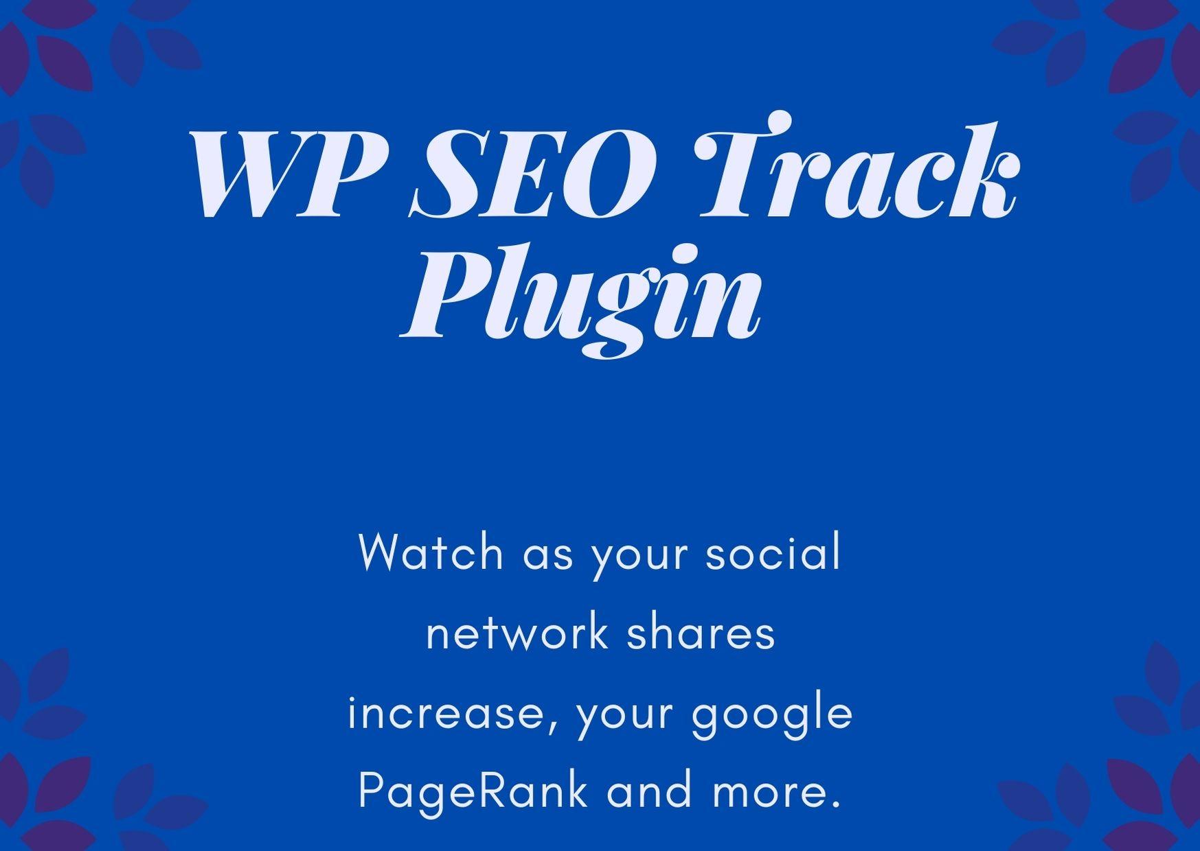 WP SEO Track PluginWith this simple plugin&nbsp you c...
