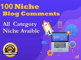 I Will provide Manually 100 Niche relevant blog comme...