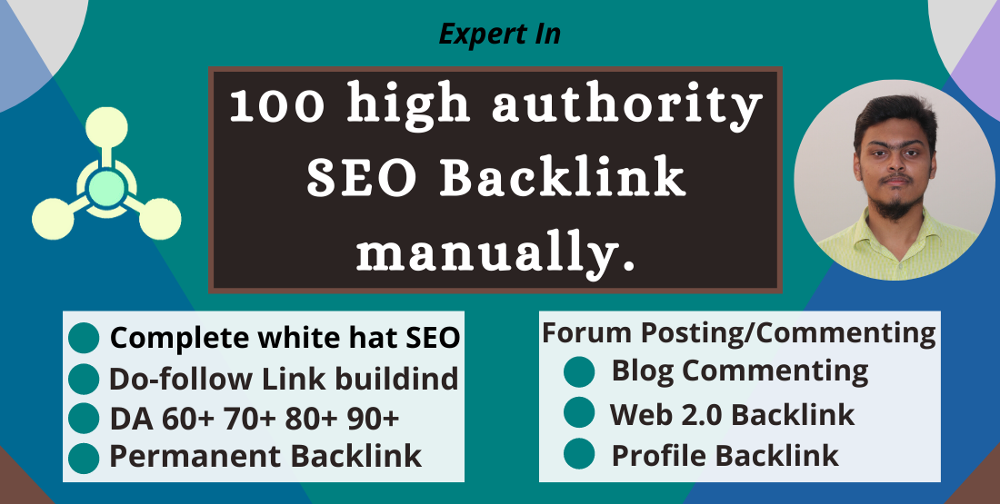 I will do 100 High authority backlink manually