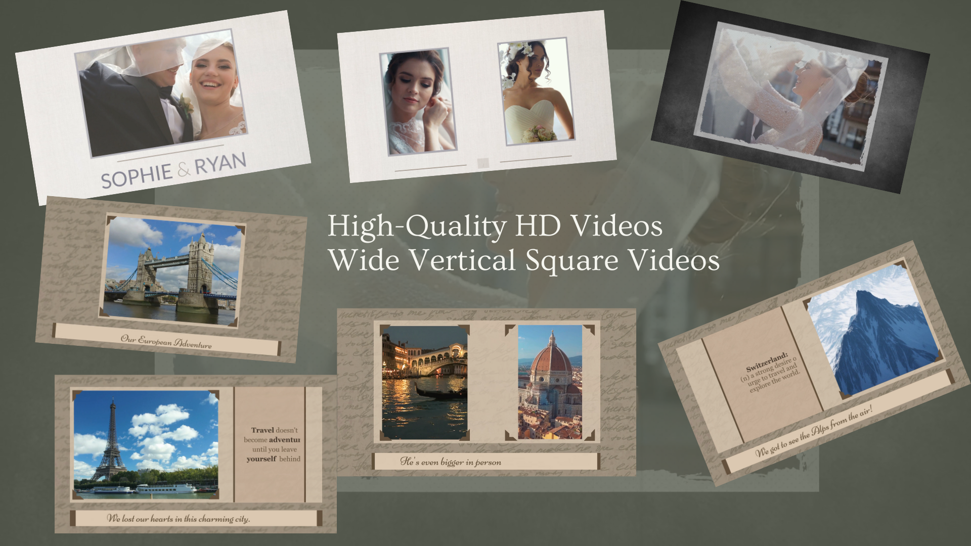 I will create elegant slideshow video with your pics ...