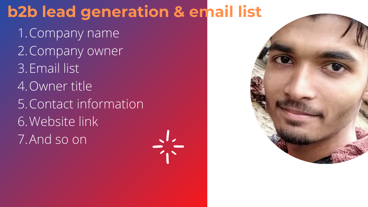 b2b lead generation and targeted email list and get d...