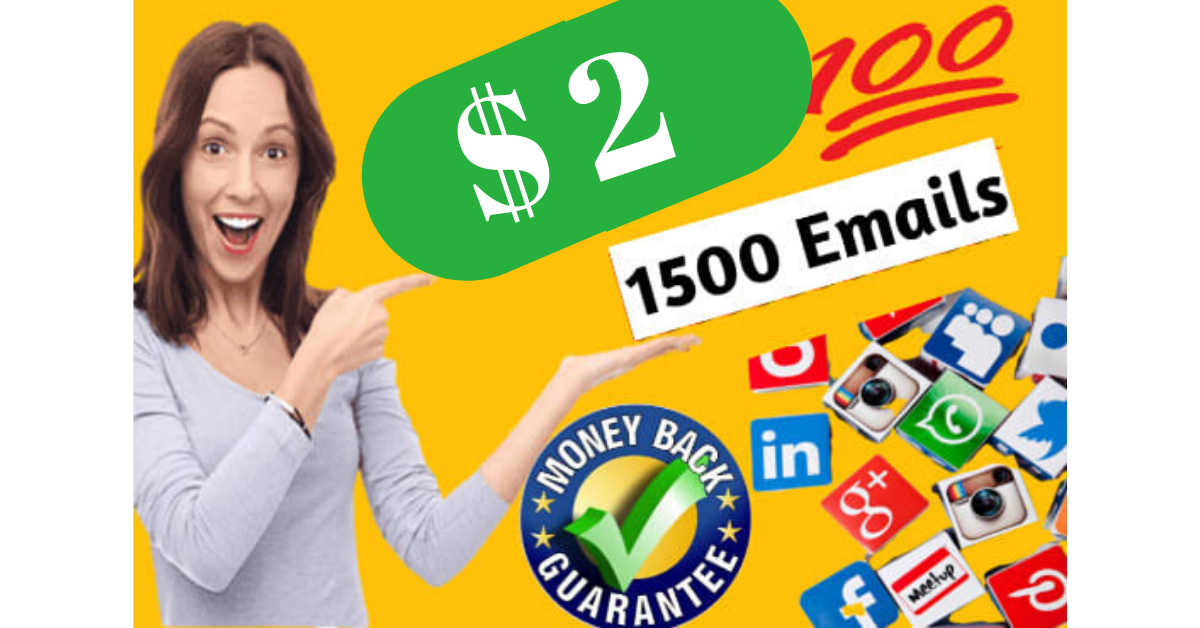 I will do targeted active Email list For Email Market...