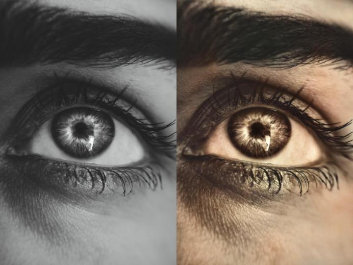 I colorize black and white photos