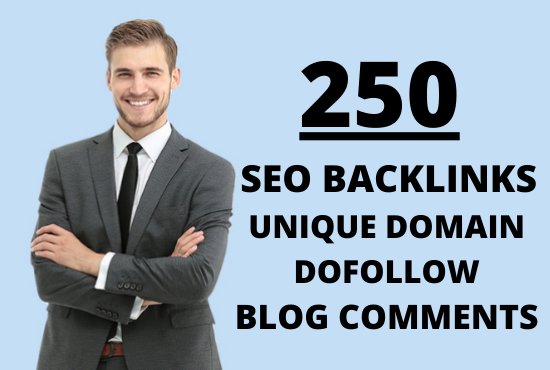 I will do 250 unique domains blog comments backlinks ...